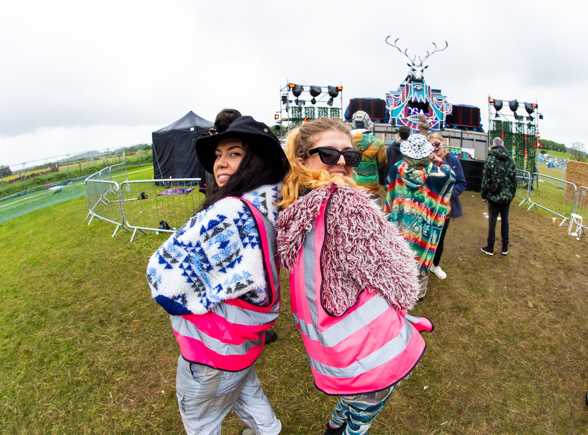 Volunteers helping out at Rosa Festival